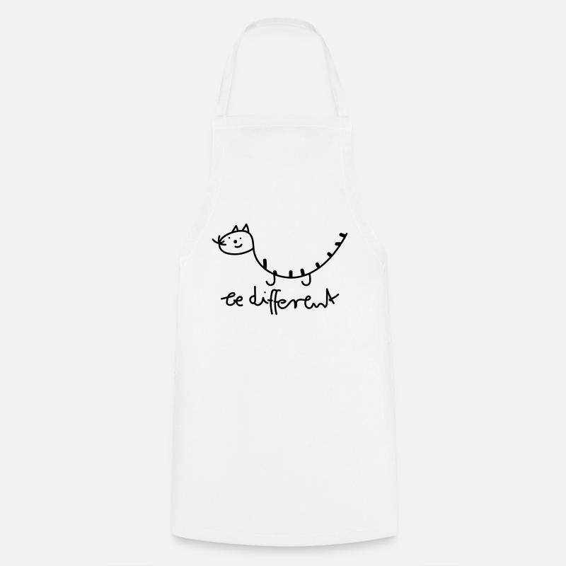 Be different cat - Cooking Apron - white