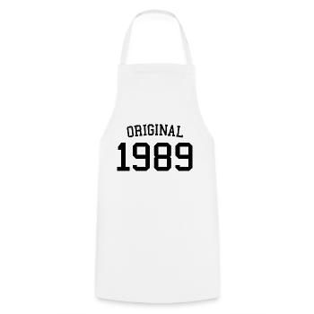 Original 1989 35. Geburtstag Männer Frauen 35 Jahre alt - Kochschürze - Weiß - Vorne - AI Model Male 185 dark (185cm)