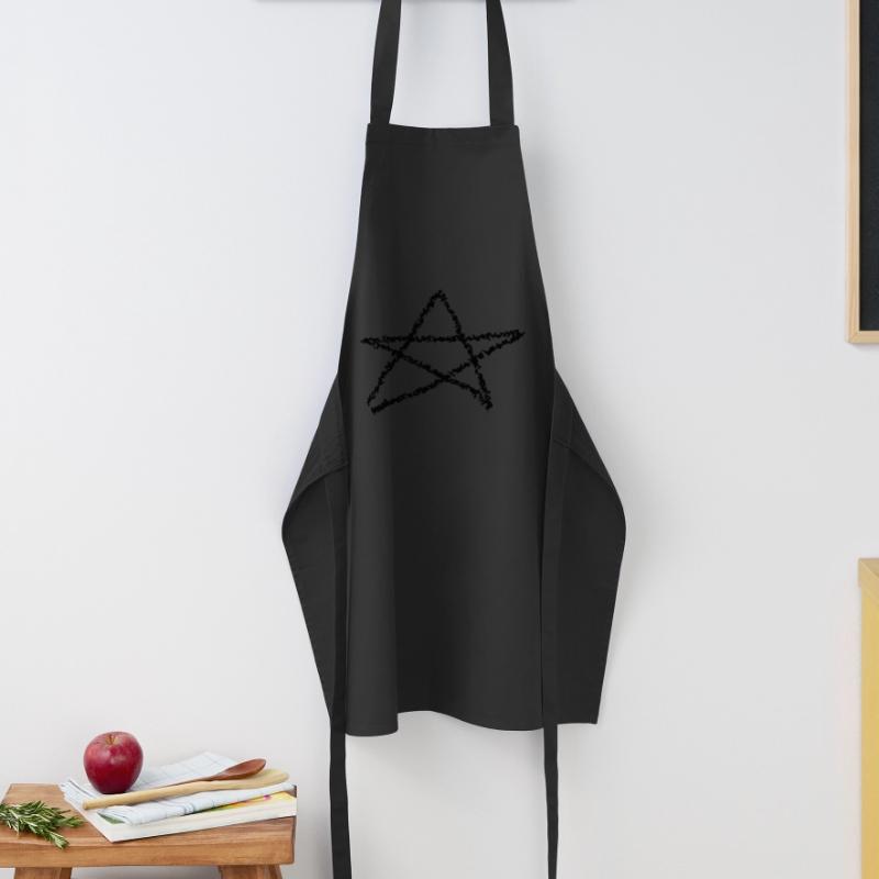 Pentagram Satan Devil Gothic Occult Witch Vector Cooking Apron