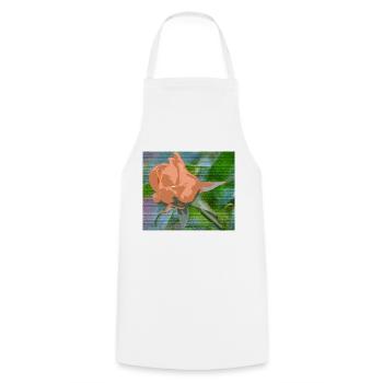 Orange liquide - Tablier de cuisine - blanc - Devant - AI Model Male 185 dark (185cm)