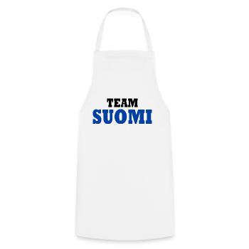Team suomi - Kochschürze - Weiß - Vorne - AI Model Male 185 dark (185cm)