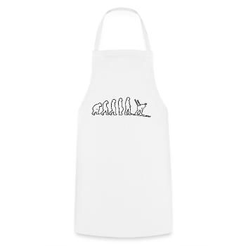 Biathlon Cadeau Biathlète Sports d’hiver Skieur - Tablier de cuisine - blanc - Devant - AI Model Male 185 dark (185cm)