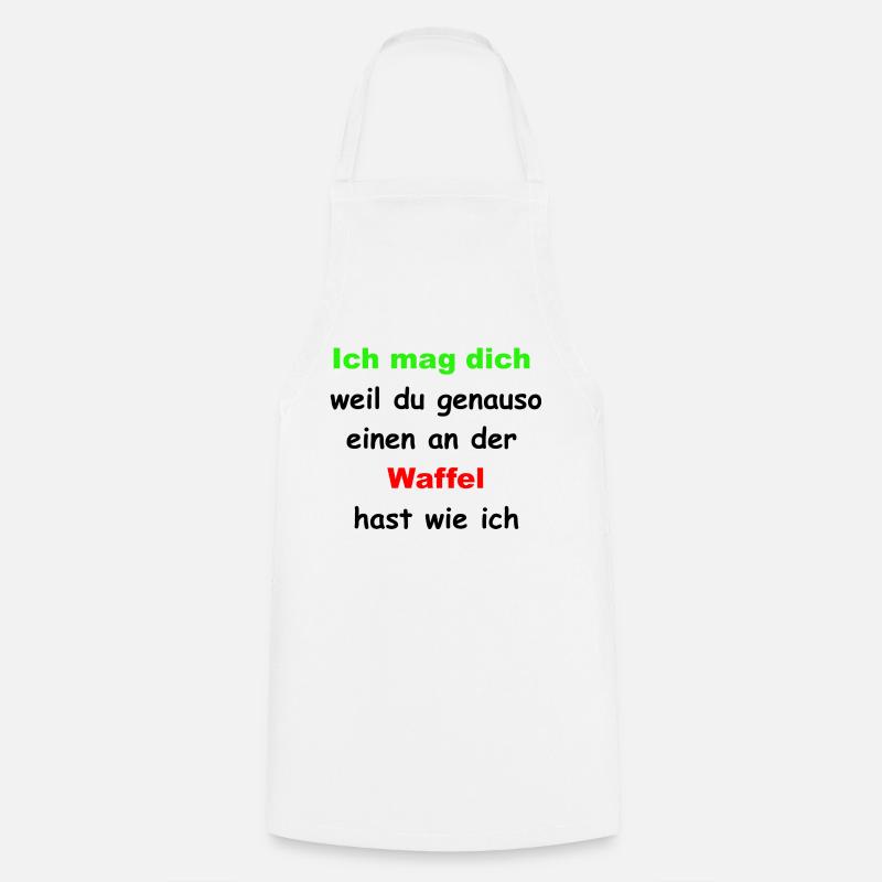 An der Waffel hast - Kochschürze - Weiß