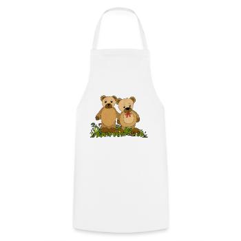 Teddy bears - Cooking Apron - white - Front - AI Model Male 185 dark (185cm)