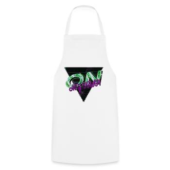 hiking calligraphic cool present idea attitude - Cooking Apron - white - Front - AI Model Male 185 dark (185cm)