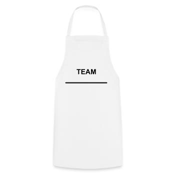 Team with Name Template - Cooking Apron - white - Front - AI Model Male 185 dark (185cm)