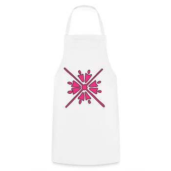 Ornament - Vectorgraphic - Cooking Apron - white - Front - AI Model Male 185 dark (185cm)