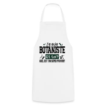 Botaniste Botanique Homme Cadeau Jardinier Jardin - Tablier de cuisine - blanc - Devant - AI Model Male 185 dark (185cm)