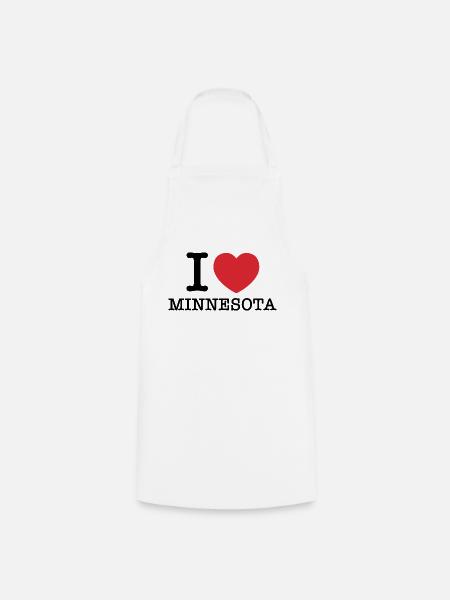 Ich liebe Minnesota | Minnesota | I Herz Minnesota - Kochschürze - Weiß