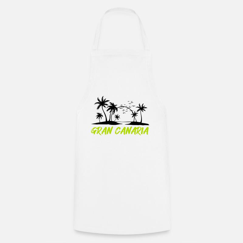 gran canaria - Kochschürze - Weiß