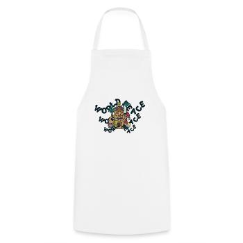 420 World Peace Tiki Style - Tablier de cuisine - blanc - Devant - AI Model Male 185 dark (185cm)