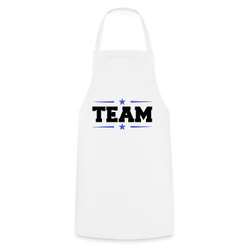 team - Kochschürze - Weiß - Vorne - AI Model Male 185 dark (185cm)