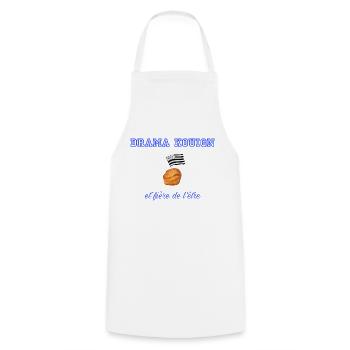 Fière d être une drama kouign Blue - Tablier de cuisine - blanc - Devant - AI Model Male 185 dark (185cm)