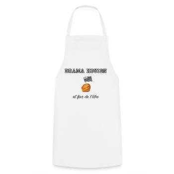 Fier d être un drama kouign Blk - Tablier de cuisine - blanc - Devant - AI Model Male 185 dark (185cm)