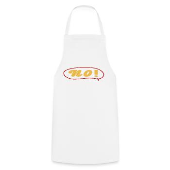 No with speech bubble - Cooking Apron - white - Front - AI Model Male 185 dark (185cm)