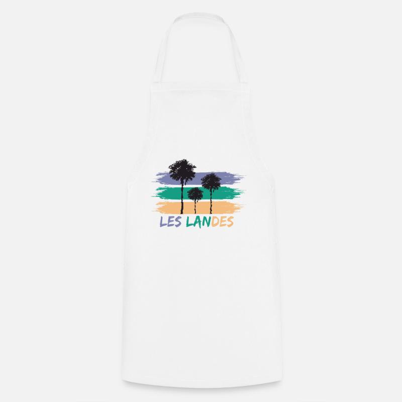 020c LES LANDES3 - Tablier de cuisine - blanc