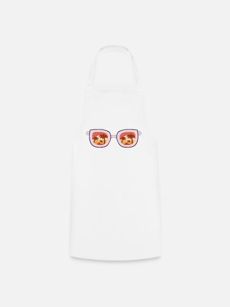 sunglasses - Kochschürze - Weiß