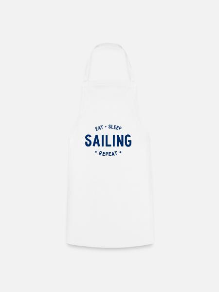 Eat Sleep Sailing Repeat - Kochschürze - Weiß