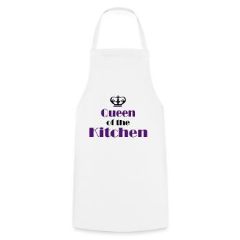 Women's Cooking Apron - Cooking Apron - white - Front - AI Model Male 185 dark (185cm)