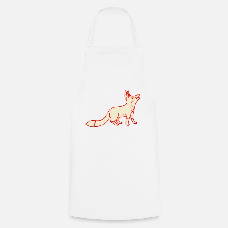 Fox - Cooking Apron - white