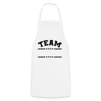 Team Stroke Stern - Cooking Apron - white - Front - AI Model Male 185 dark (185cm)
