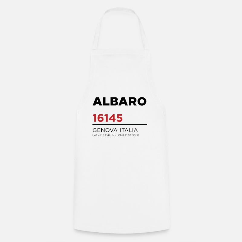 Albaro 16145 - Cooking Apron - white