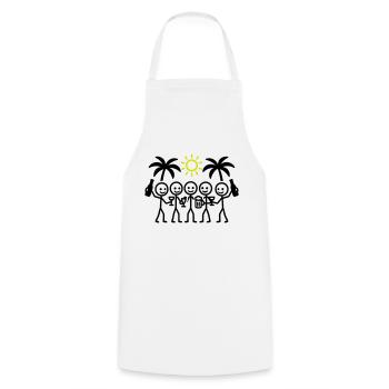 Holiday Team Party - Cooking Apron - white - Front - AI Model Male 185 dark (185cm)