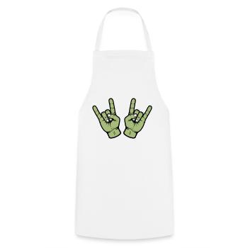 Party Hand Skirt Sign - Cooking Apron - white - Front - AI Model Male 185 dark (185cm)