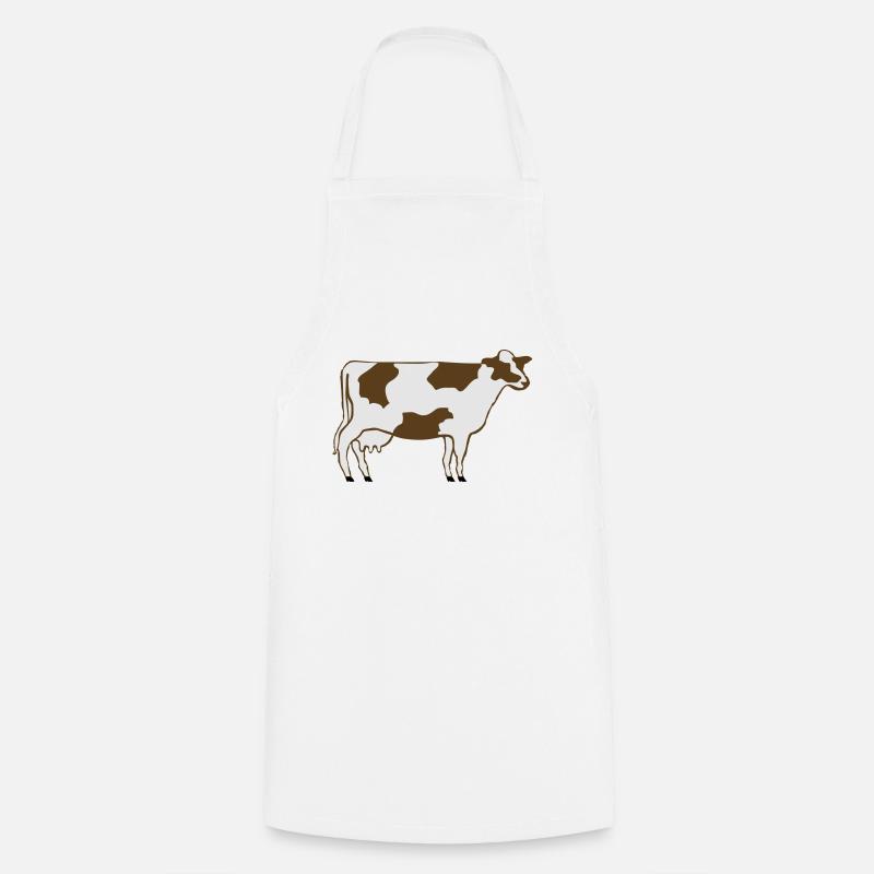 Dairy Cow - Cooking Apron - white