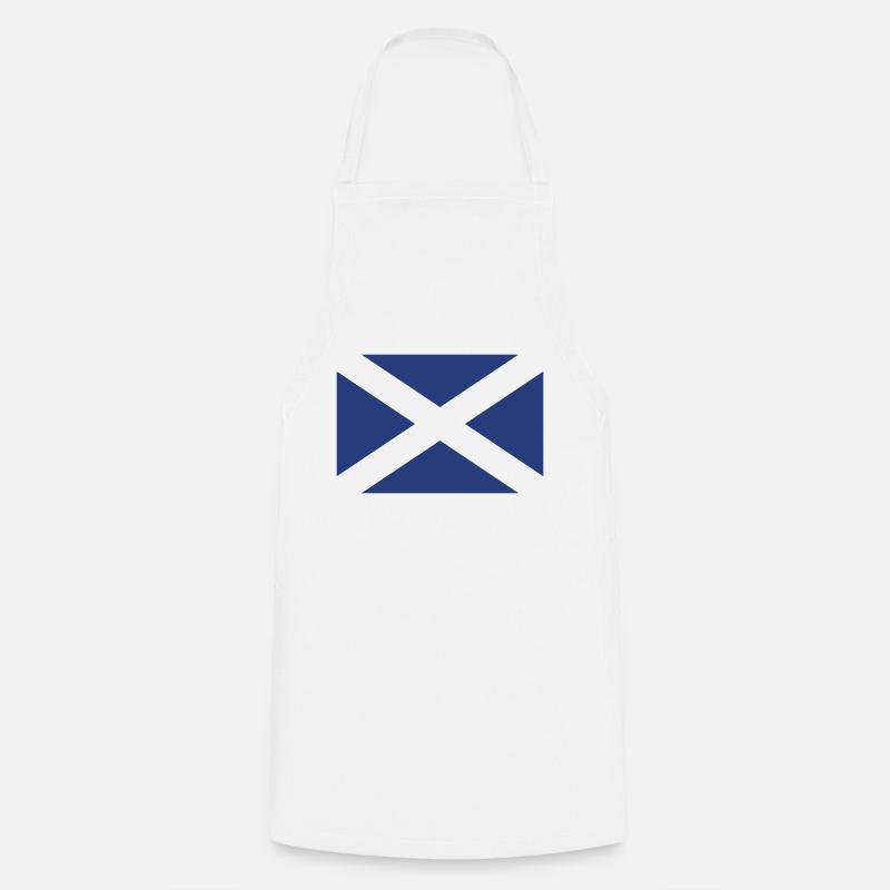 Écosse - drapeau - Tablier de cuisine - blanc