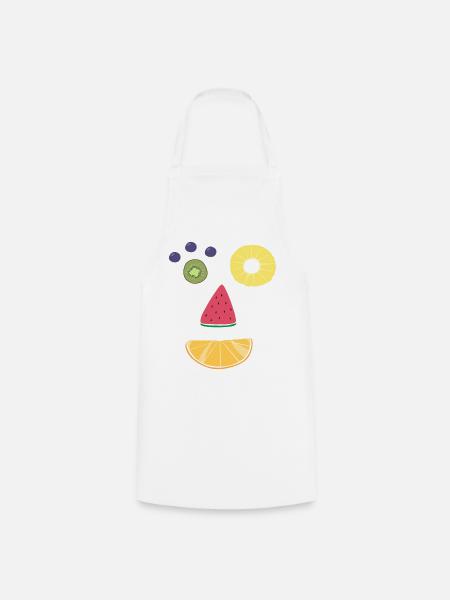 Fruit face - Cooking Apron - white