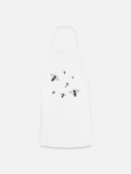 Abeilles - Tablier de cuisine - blanc