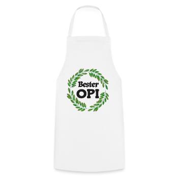 Bester Opi Grosspapi Opa Schweizer Opi Großpapa - Kochschürze - Weiß - Vorne - AI Model Male 185 dark (185cm)