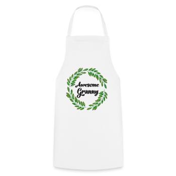 Best Grandma Best Grandma Grandma Grandma Granny Pensioner - Cooking Apron - white - Front - AI Model Male 185 dark (185cm)