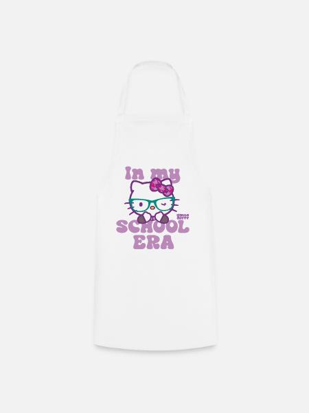 Hello Kitty Mit Brille In My School Era - Kochschürze - Weiß