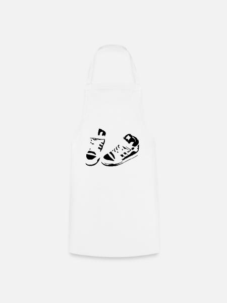 Sport Schuhe - Kochschürze - Weiß