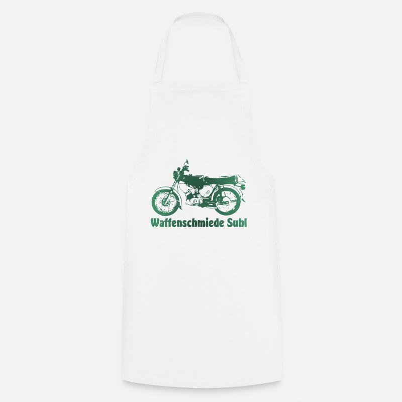 Simson S51 Waffenschmiede Suhl - Kochschürze - Weiß