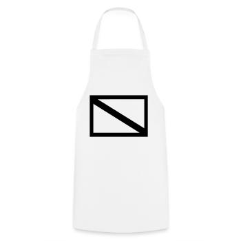DiveFlag - Kochschürze - Weiß - Vorne - AI Model Male 185 dark (185cm)