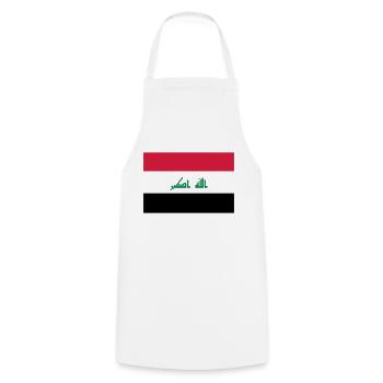 Iraq - Cooking Apron - white - Front - AI Model Male 185 dark (185cm)