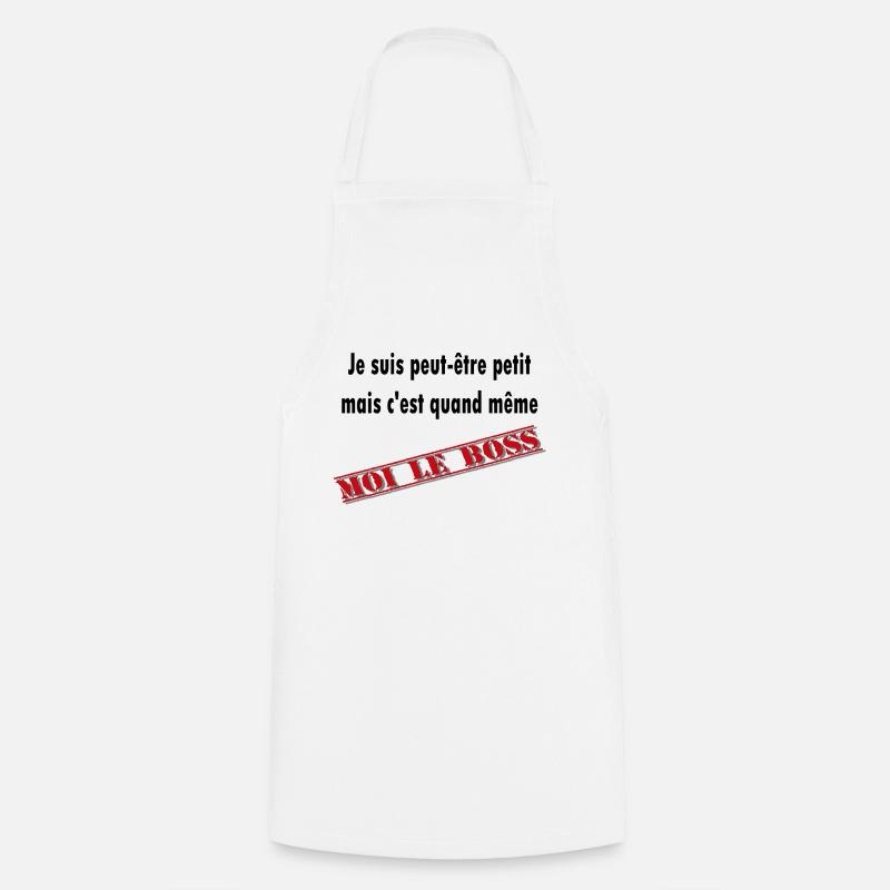 cest moi le boss - Tablier de cuisine - blanc