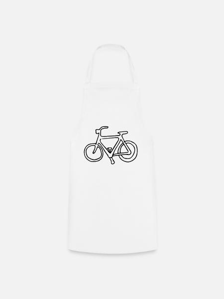 Fahrrad,Rad,Sommer,Zyklus,Fahrt,Spaß,Pedal,Ausflug - Kochschürze - Weiß