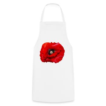 Poppy - Cooking Apron - white - Front - AI Model Male 185 dark (185cm)