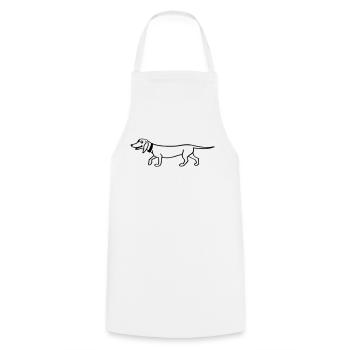 Teckel - Tablier de cuisine - blanc - Devant - AI Model Male 185 dark (185cm)