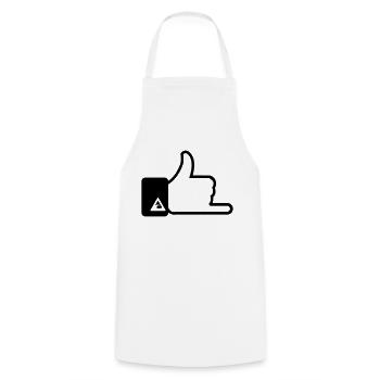 Surf Hand sign - Cooking Apron - white - Front - AI Model Male 185 dark (185cm)