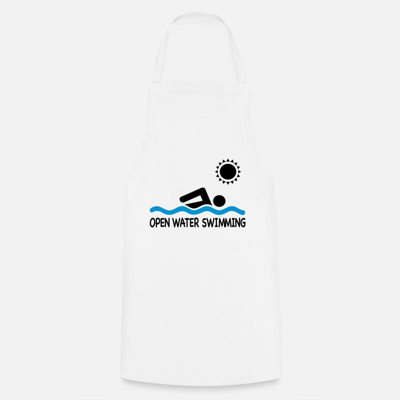 open water swimming - Kochschürze - Weiß