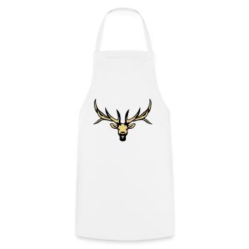 deer animal forest wild deer 18 - Cooking Apron - white - Front - AI Model Male 185 dark (185cm)