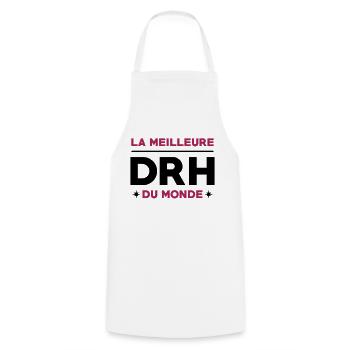 Directeur des Ressources Humaines / DRH Directrice - Tablier de cuisine - blanc - Devant - AI Model Male 185 dark (185cm)