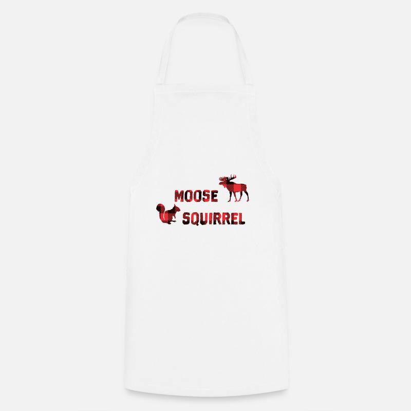 Moose Squirrel - Kochschürze - Weiß