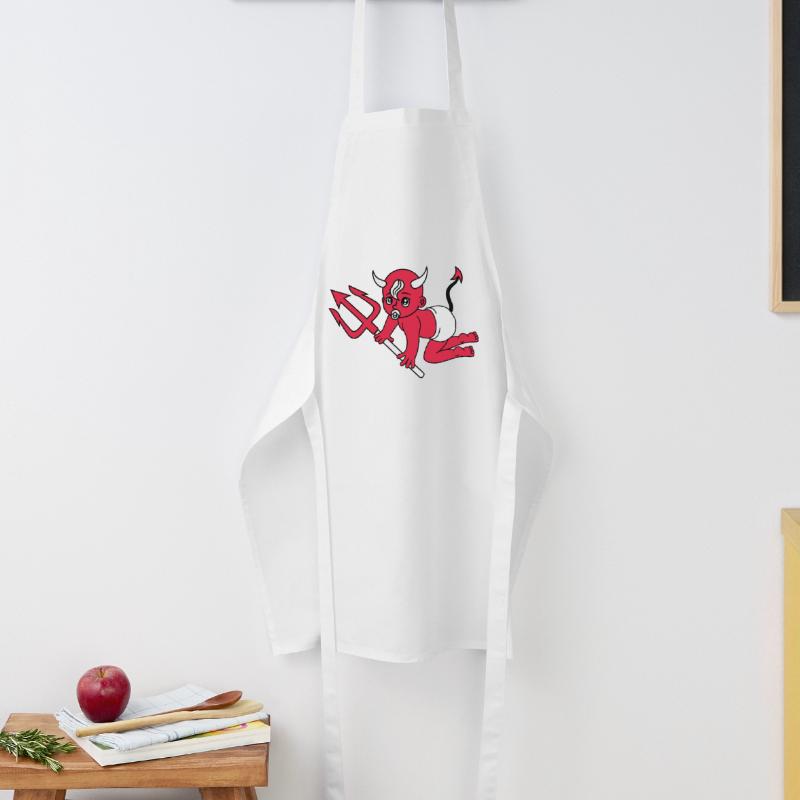 evil devil demon hell devil satan crawling pacifie Cooking Apron