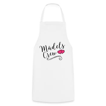 maedels crew heart - Kochschürze - Weiß - Vorne - AI Model Male 185 dark (185cm)